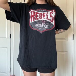 New York Rebels Black Graphic Tee
